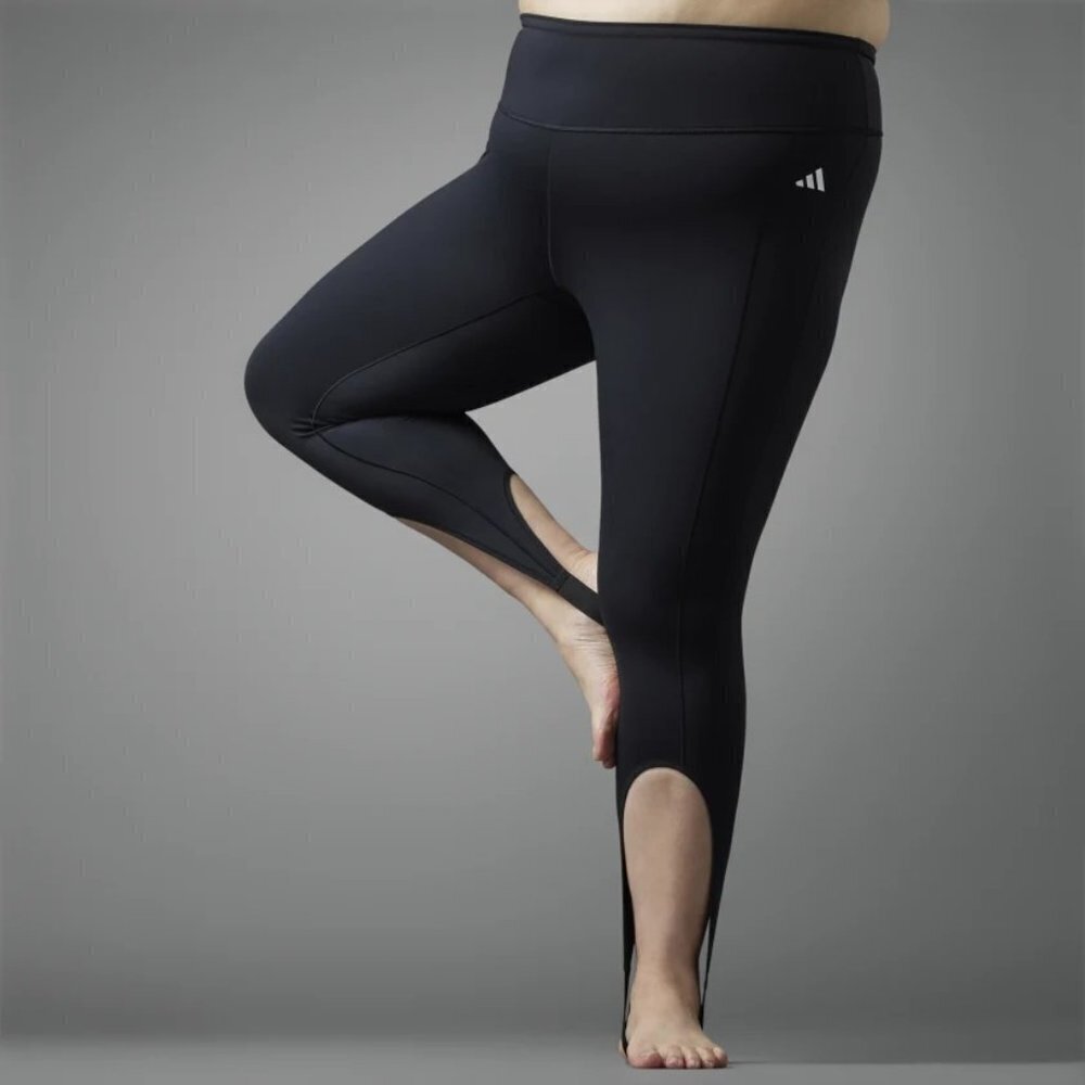 Adidas Womens Plus Size 2X Collective Power Yoga Studio Leggings Stirrups $65